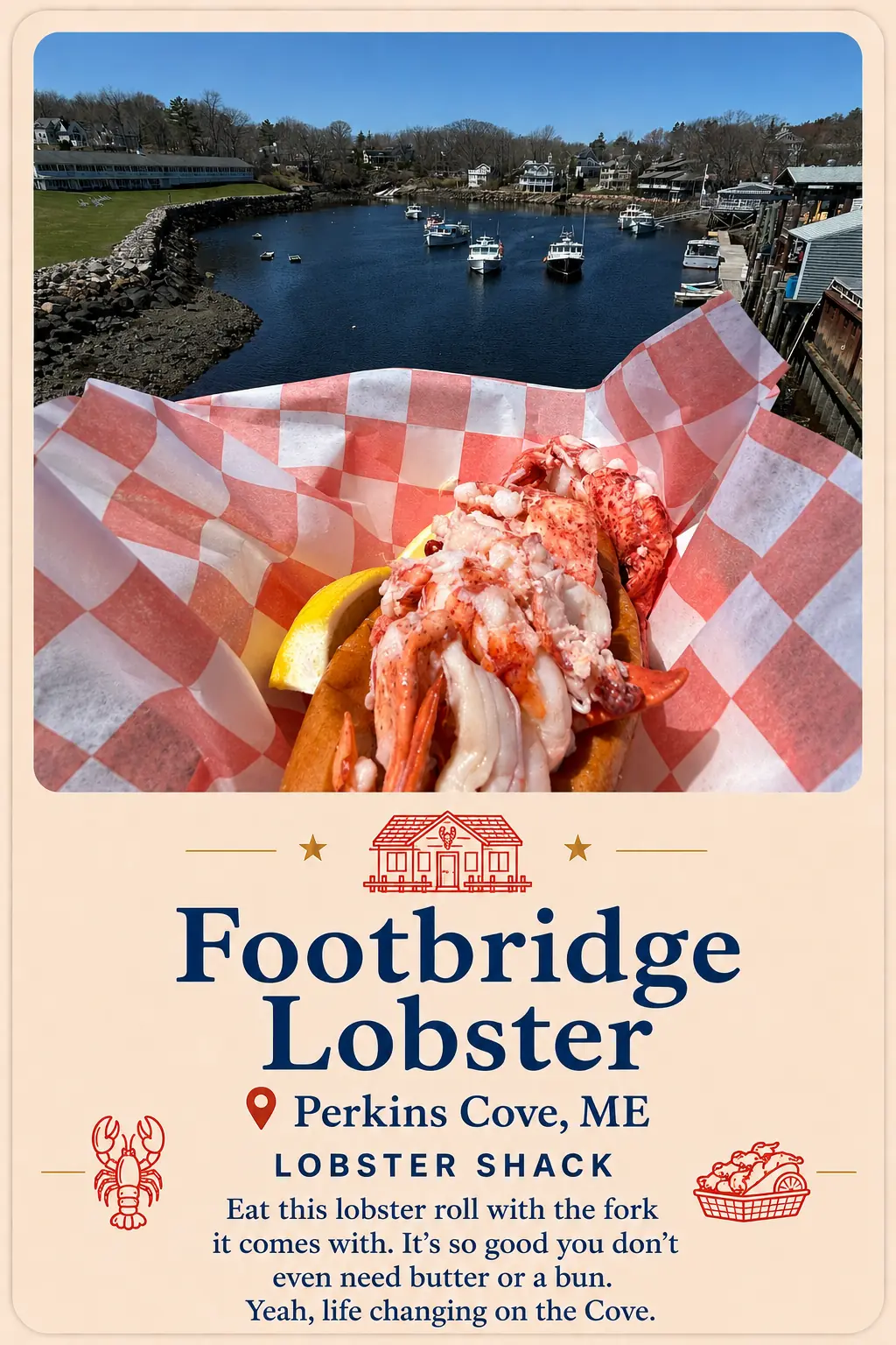 Footbridge Lobster recommendation card